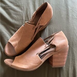 Suede Block Heel
